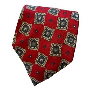 Christian Dior | Maroon Red Printed Detail Men’s Dress Tie